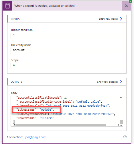 Determine which Dataverse event triggered a Flow in Power Automate Joe Gill Dynamics 365 Consultant