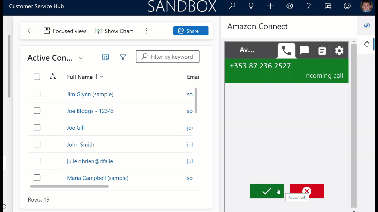 Amazon Connect & Dynamics - Call Center Integration